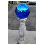 Gazing ball no shipping 30"t - blue