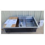 Stainless steel sink 33"22"10"