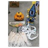 Halloween lot, string of ghost, pumpkin, lighted