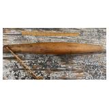Early one-piece rolling/dough pin
