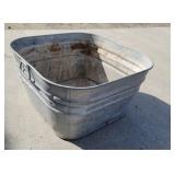 Square galvanized wash tub 20"20"12"