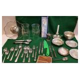 Misc silverware, metal straws, ice cream scoops,