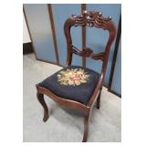 Needlepoint Victorian chair