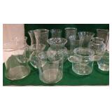 15 clear vases