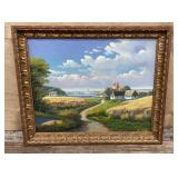 E. Birk signed painting on canvas - Dutch