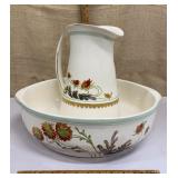 Pretty "Bonn" washbowl & pitcher