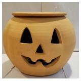 Terracotta pumpkin - holds 2 candles