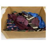 Box of vintage ties