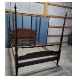 4 poster "Kling" cherry full size bed
