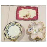 Dresser tray , noritake bowl, flowered dish