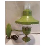 Vintage tin Toleware wall lamp