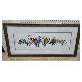 Long bird print - Wegner