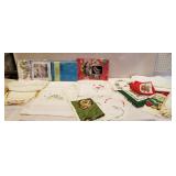 Beautiful lot of table runners, apron,