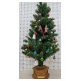 Fiber optic Christmas tree - no cord but appears