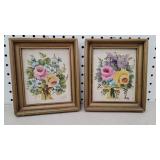 2 small floral oil paintings - Peter Perazzo NYC