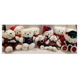 Bag lot of 10 Christmas Bears, dated - clean