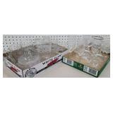 2 boxes misc stemware, creamer and sugar, etc...