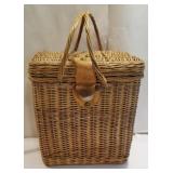 tall Vintage auto picnic basket