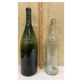 2 ginormous wine bottles