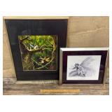 2 framed fairy prints