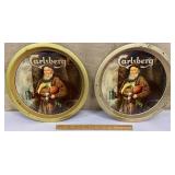 2 Carlsberg beer trays
