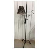 Wrought iron floor lamp w/ shade