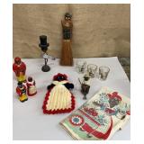 Black Americana- shot glasses, s&p, figure etc