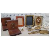 Box - chunky bookends, ladies dresser set,