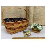 2 Longaberger baskets - Halloween & St. Patrick