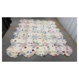 Very tattered/worn quilt approx 69"x7