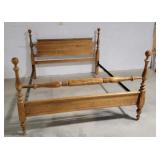 Full or queen (Adjustable) oak bed