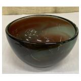 Art glass bow w/ swirl