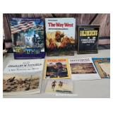 Box of Western, and civil war books including