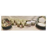 48 pcs.of plastic dinnerware, with animals