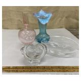 Art glass inc. Rosenthal heart vase