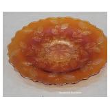 Marigold Carnival glass plate/bowl