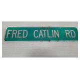 Fred Carlin Rd sign 36"8"