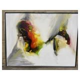 Hilda Rindom abstract painting on canvas approx