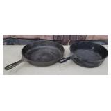 2 nice cast iron pans