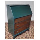 Painted drop front desk 31"17"42"