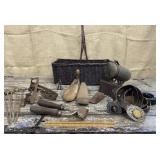 Basket of neat old junque