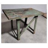Metal industrial table 33"20"24"