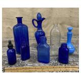 Pretty blue bottles