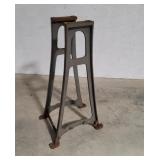 Industrial Iron table base 35"h