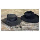 2 cowboy hats - small/7 1/8