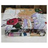 3 Christmas throw blankets , 56x46