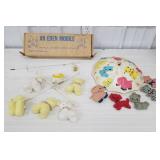 2 vintage baby mobiles, 1 in original box, musical