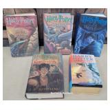 5 first edition Harry Potter books