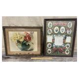 Vintage floral prints - frames are nice