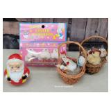 Roly-poly Santa & old Easter - original price